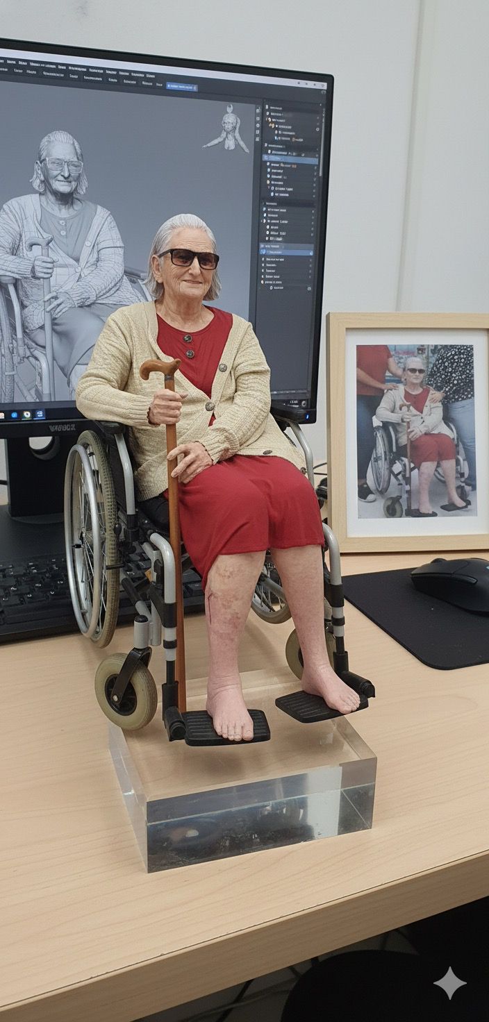 Miniatura 3D Realista - 1 a 2 pessoas