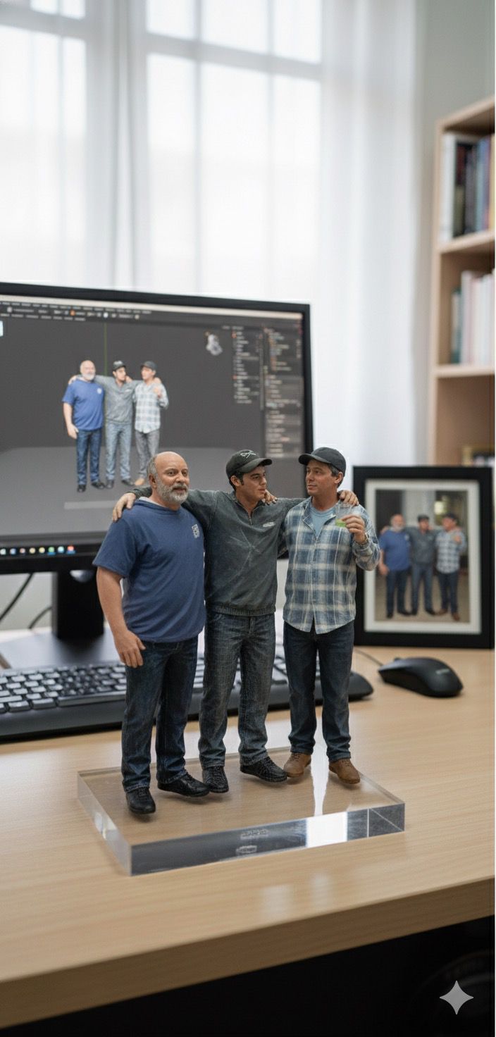 Miniatura 3D Realista - 3 a 4 pessoas