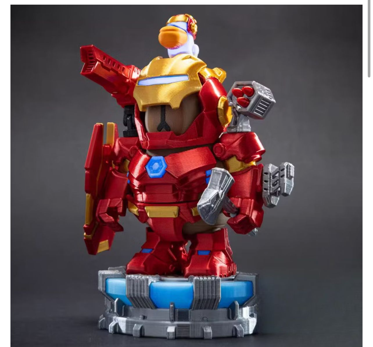 Capivara Homem de Ferro Magnética – 10 cm