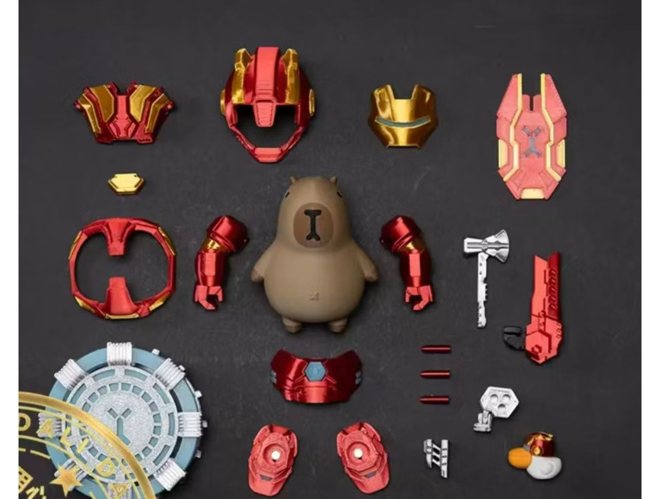 Capivara Homem de Ferro Magnética – 10 cm